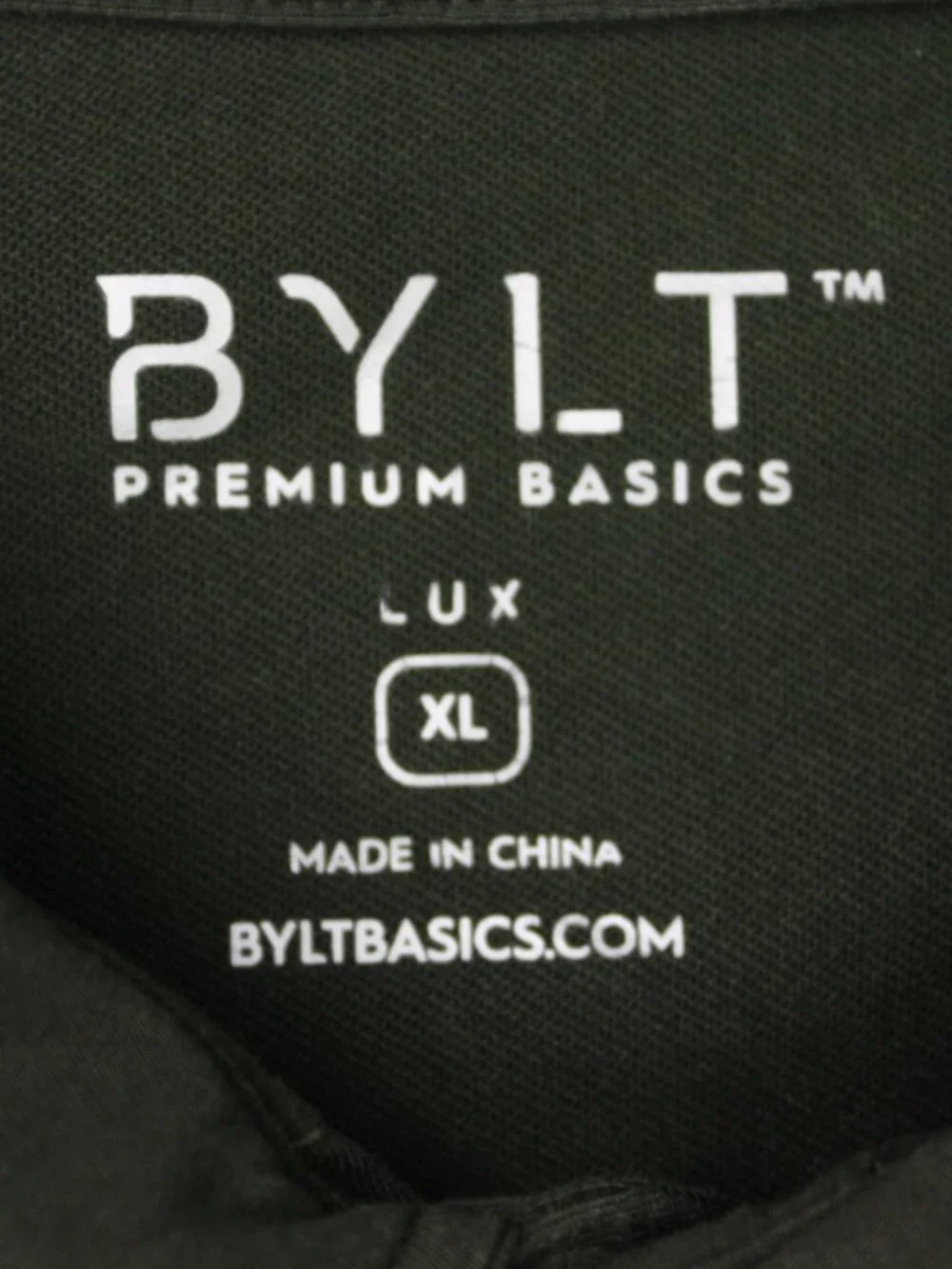 BYLT Lux Polo Shirt Mens XL Green XDC Drop Cut Stretch Short Sleeve Pullover